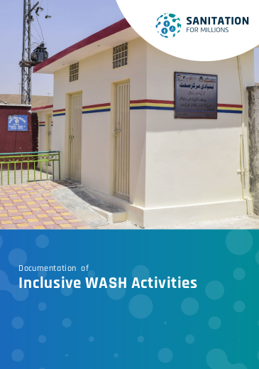 Cover page on the publication of inclusive WASH activities