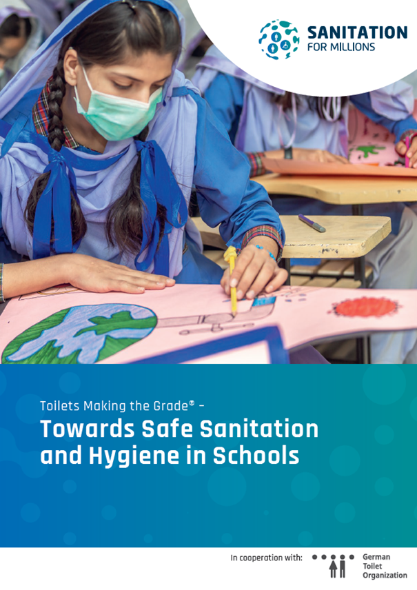 Cover page of the publication on the school competition Toilets Making the Grade and Sanitation and Hygiene in Schools