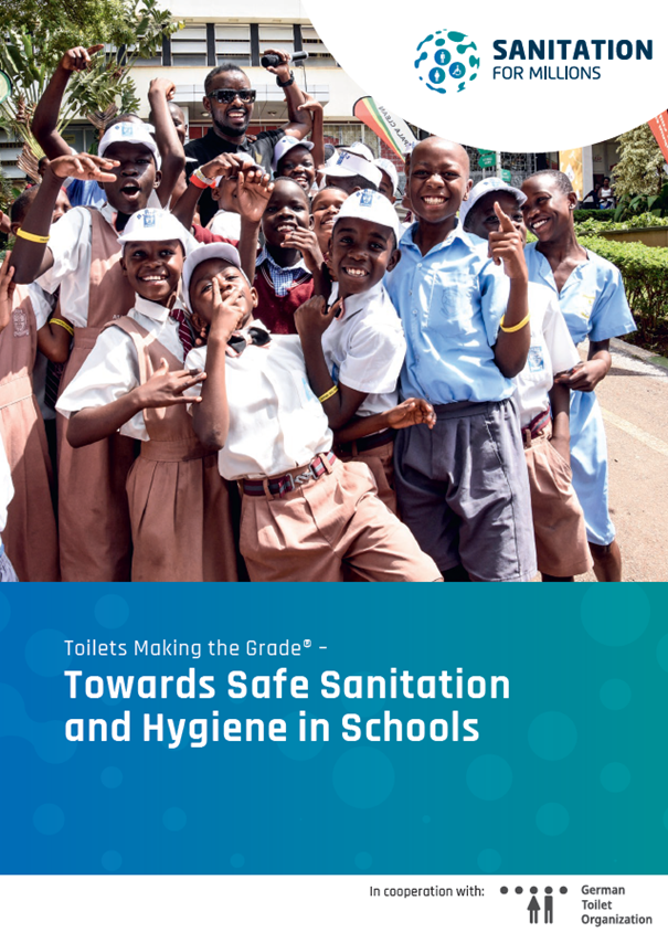 Cover page of the publication on the school competition Toilets Making the Grade and Safe Sanitation and Hygiene in Schools