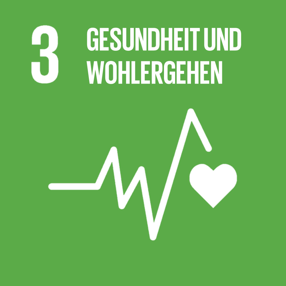 Logo SDG3 Gesundheit und Wohlergehen