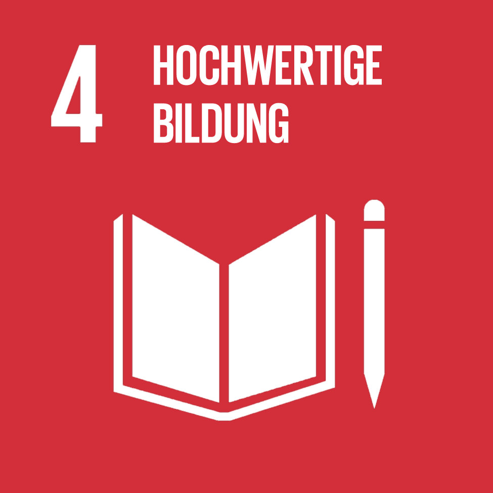 Logo SDG4 Hochwertige Bildung
